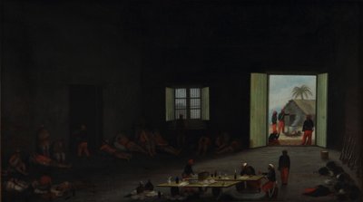 Soldados paraguayos heridos prisioneros de la batalla de Yatay de Candido Lopez